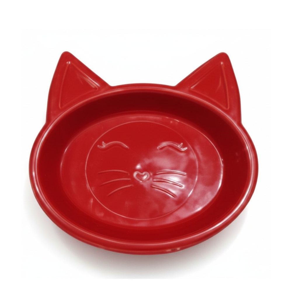 COMEDERO - BEBEDERO FORMA GATO 13,5cm ART 17034 EAO