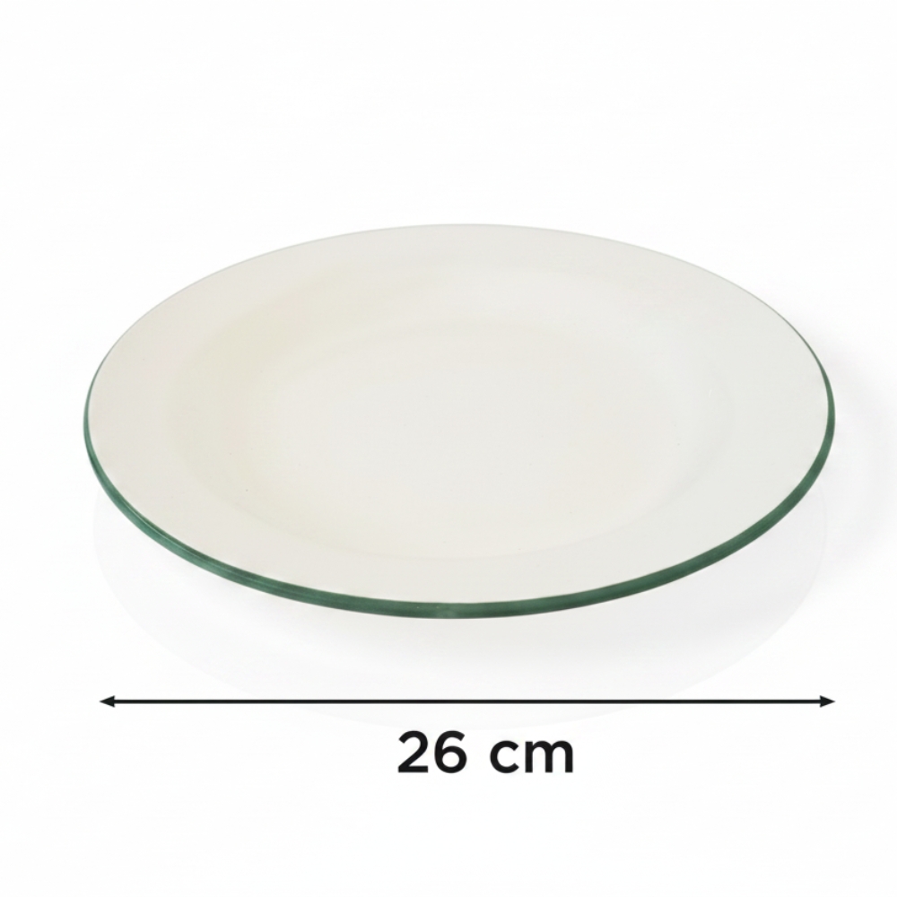 PLATO PLAYO ENLOZADO VERDE Ø 26CM ART FG240131 DAO