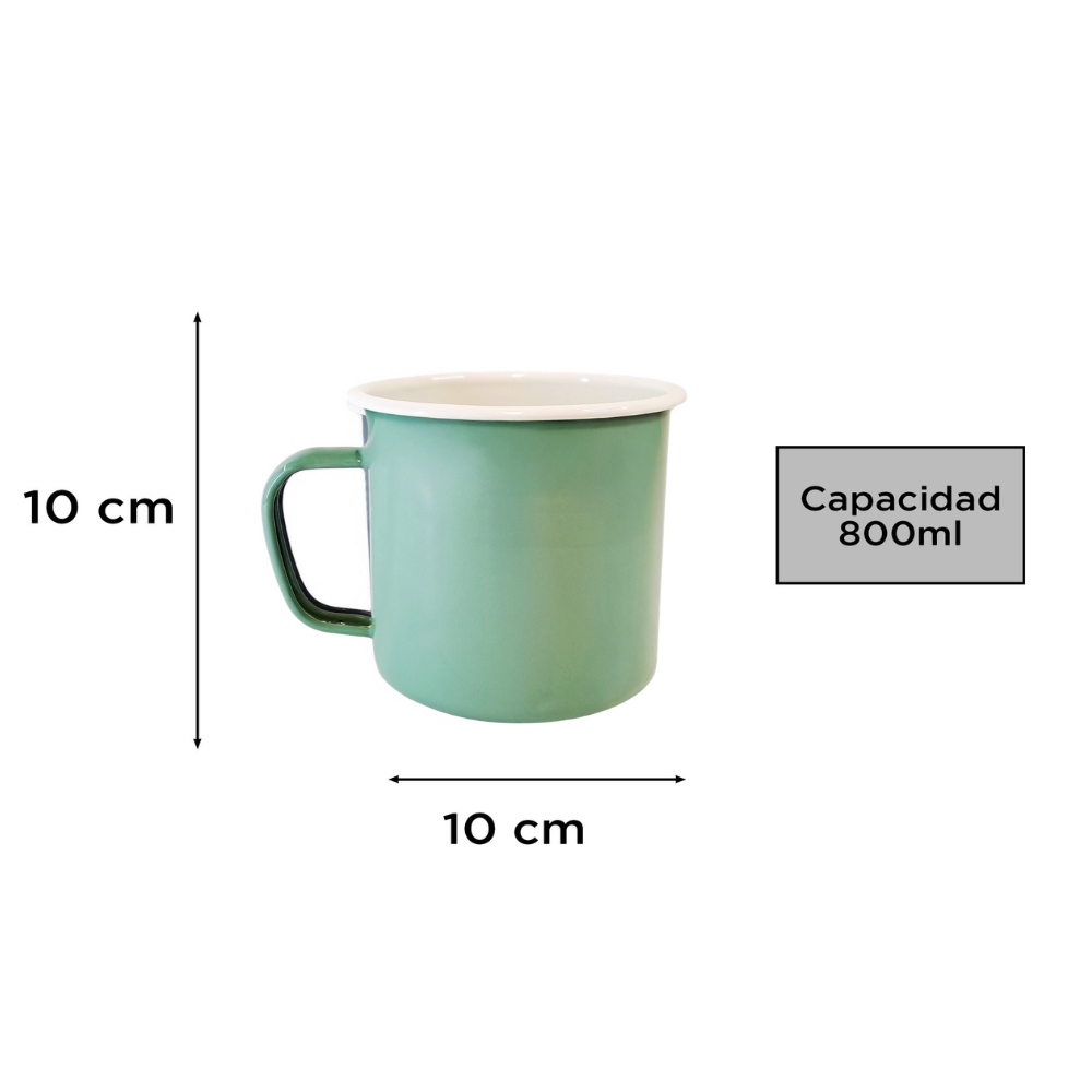 JARRO ENLOZADO VERDE Ø 10CM 800ML ART FG240115 DAO