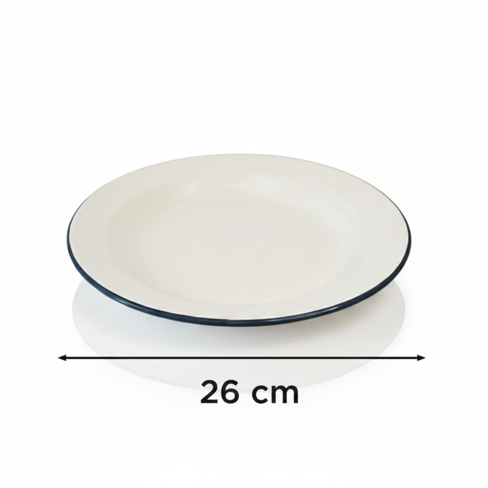PLATO PLAYO ENLOZADO GRIS Ø 26CM ART FG240117 DAO