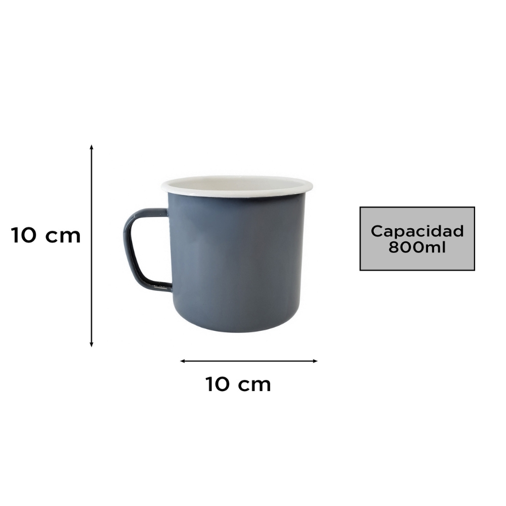 JARRO ENLOZADO GRIS Ø 10CM 800ML ART FG240112 DAO