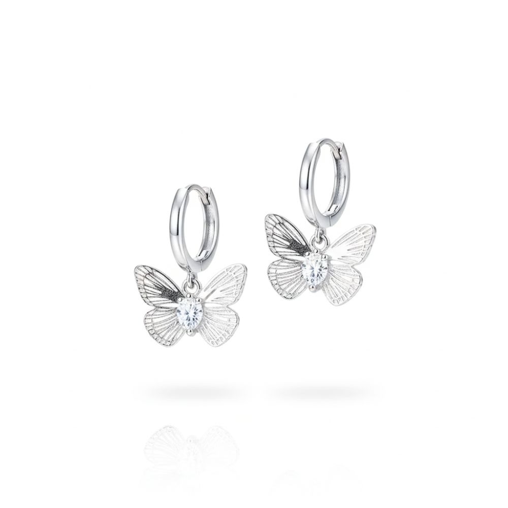 ARO ACERO BCO ARGOLLA COLGANTE MARIPOSA AR4553P CAO