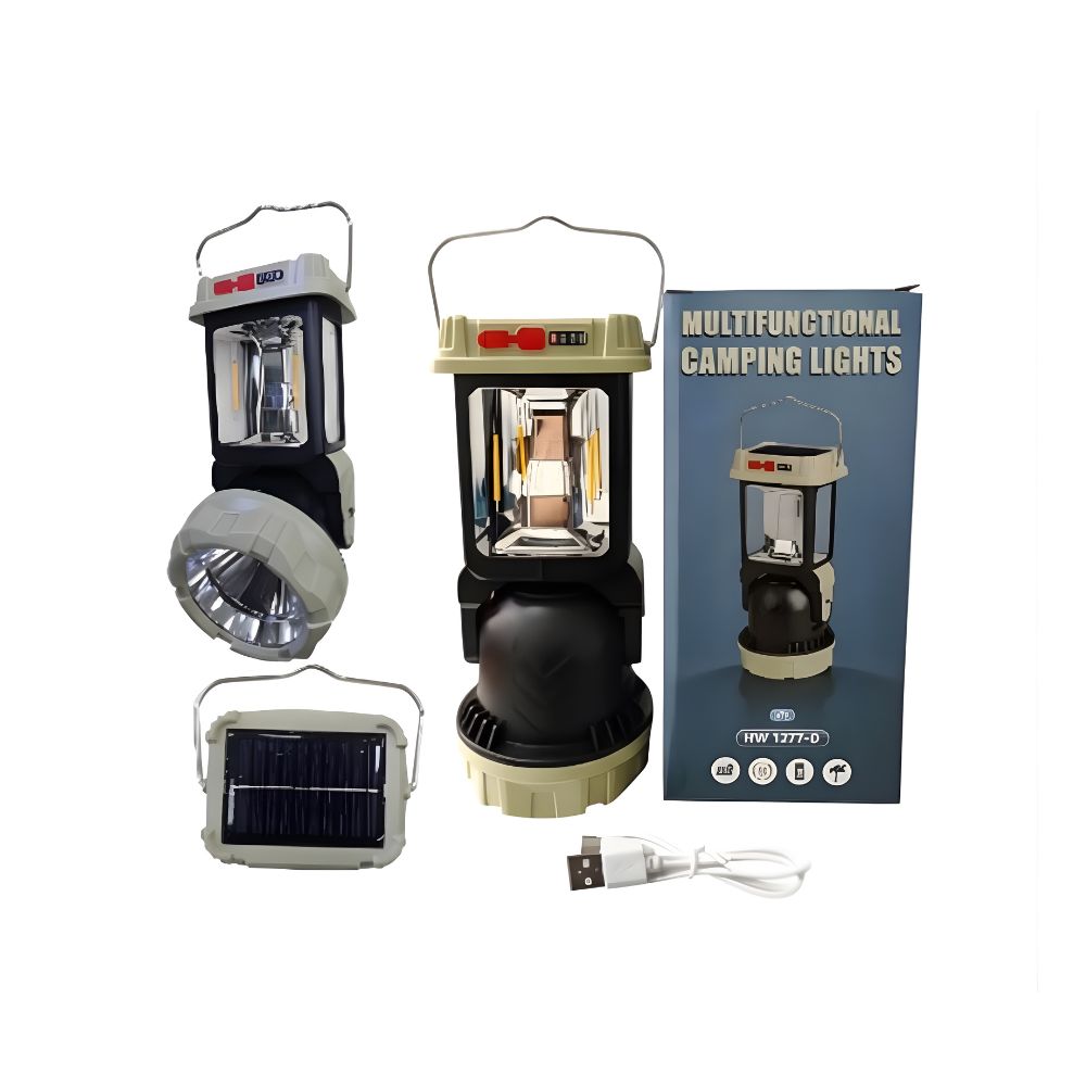 LINTERNA FAROL USB PANEL SOLAR ART HW1277-W EAO