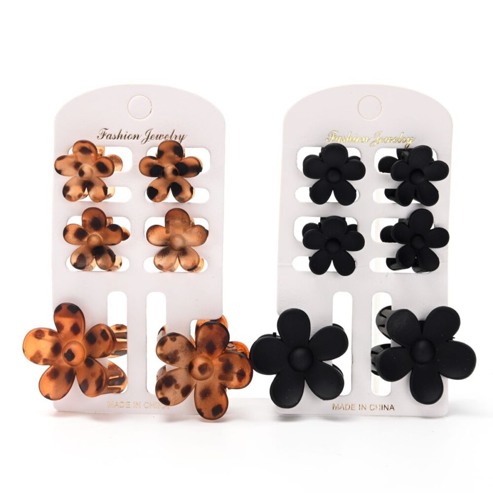 SET DE BROCHES X6 FLORCITAS PL-1621-17 DAO