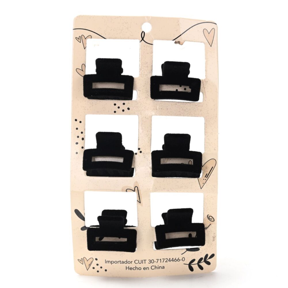 BROCHES DE PELO INVIERNO X6 BLISTER PL-1630-08 DAO