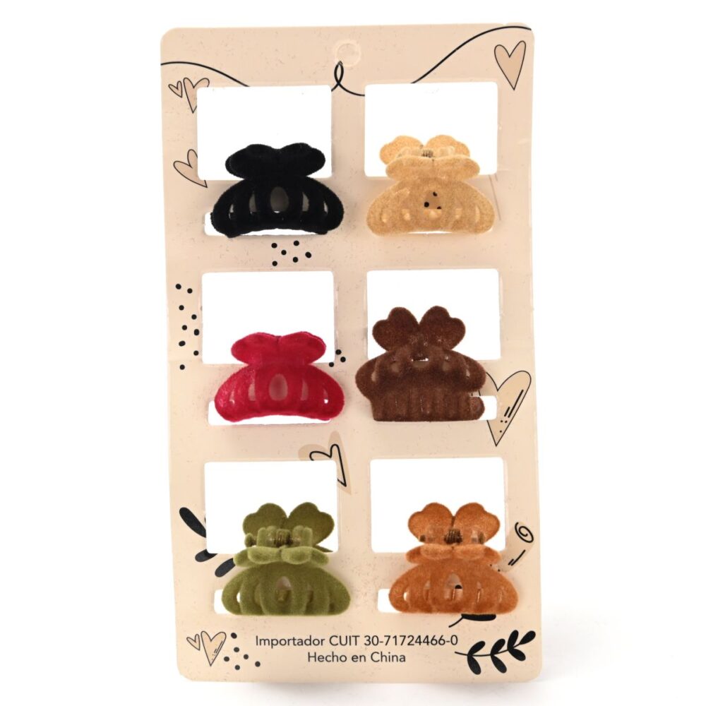 BROCHES DE PELO INV COLORES X6 BLISTER PL-1630-05 DAO