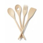 UTENSILLO DE COCINA X4 DE MADERA ART PP0716 EAO