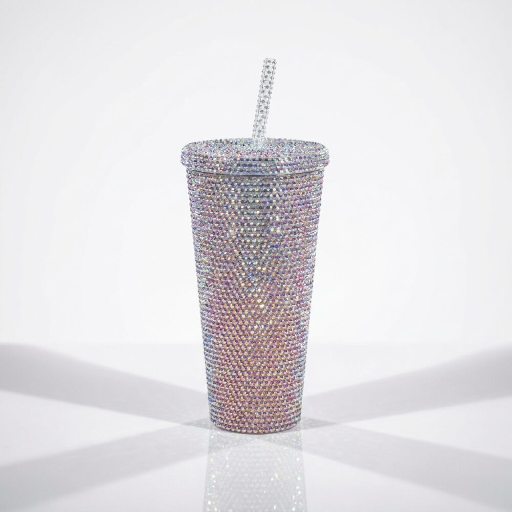 VASO PLASTICO GLITTER 26032 FAO