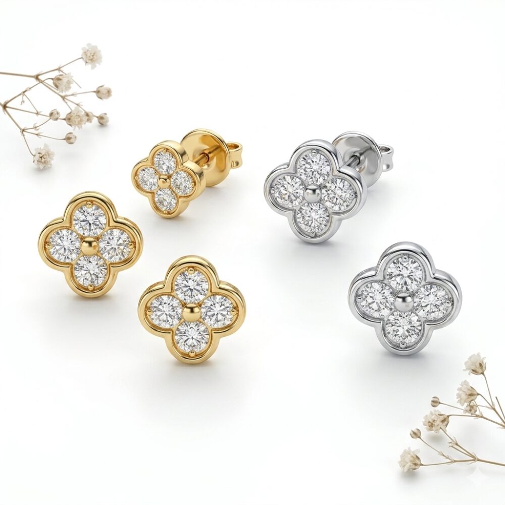 ARO PASANTE ACERO FLOR C/STRASS XPAR AR1520 CAO