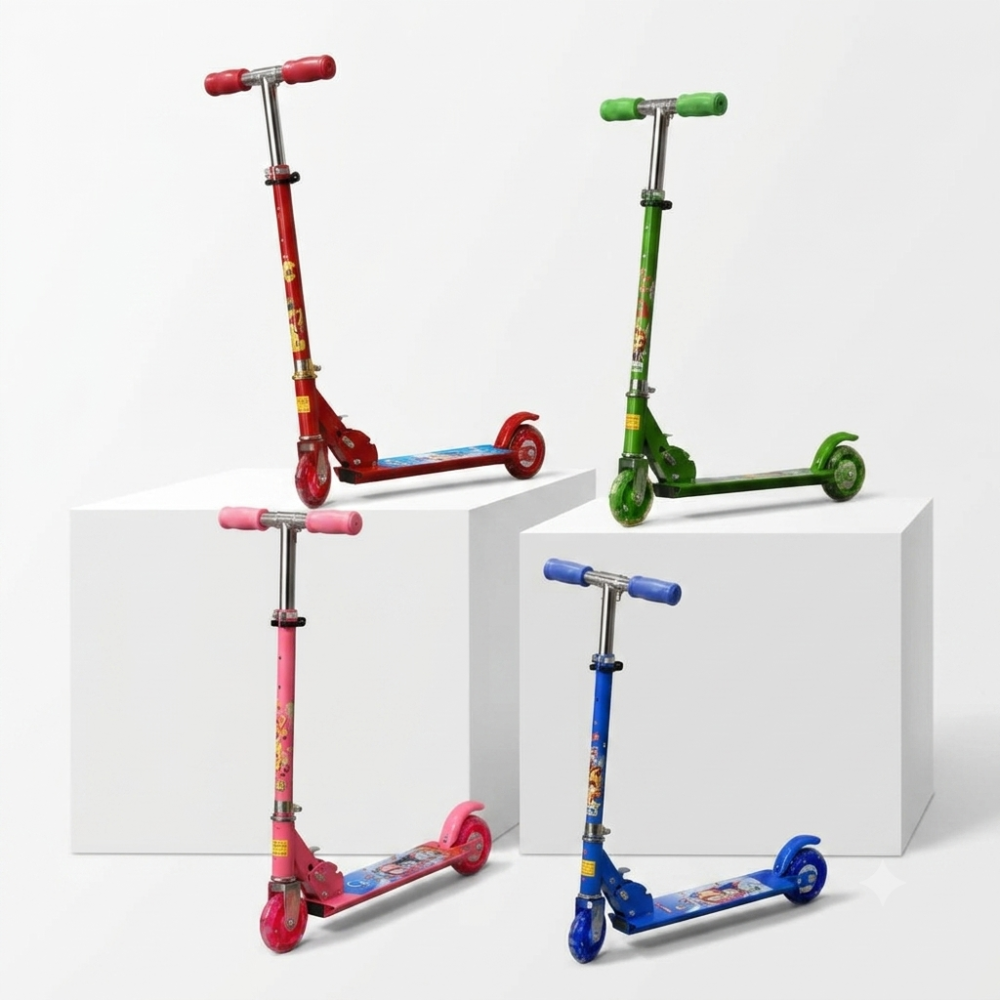 MONOPATIN PLEGABLE DE 3 RUEDAS CON LUCES ART 912 GAO