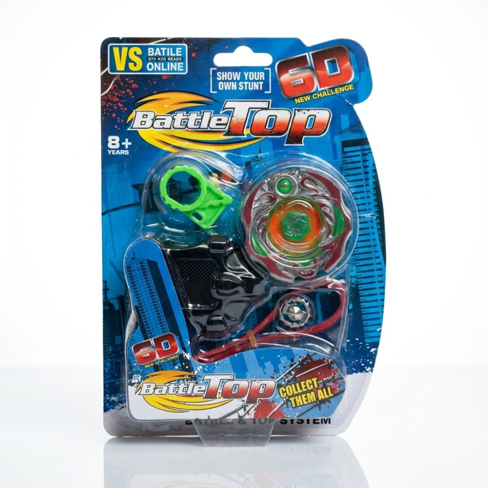 TROMPO CON LANZADOR Y ACCESORIOS EN BLISTER 21CM T3836 GAO