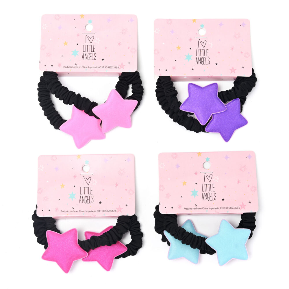 COLITA DE PELO PAR ESTRELLAS ART PL-1485-05 GAO