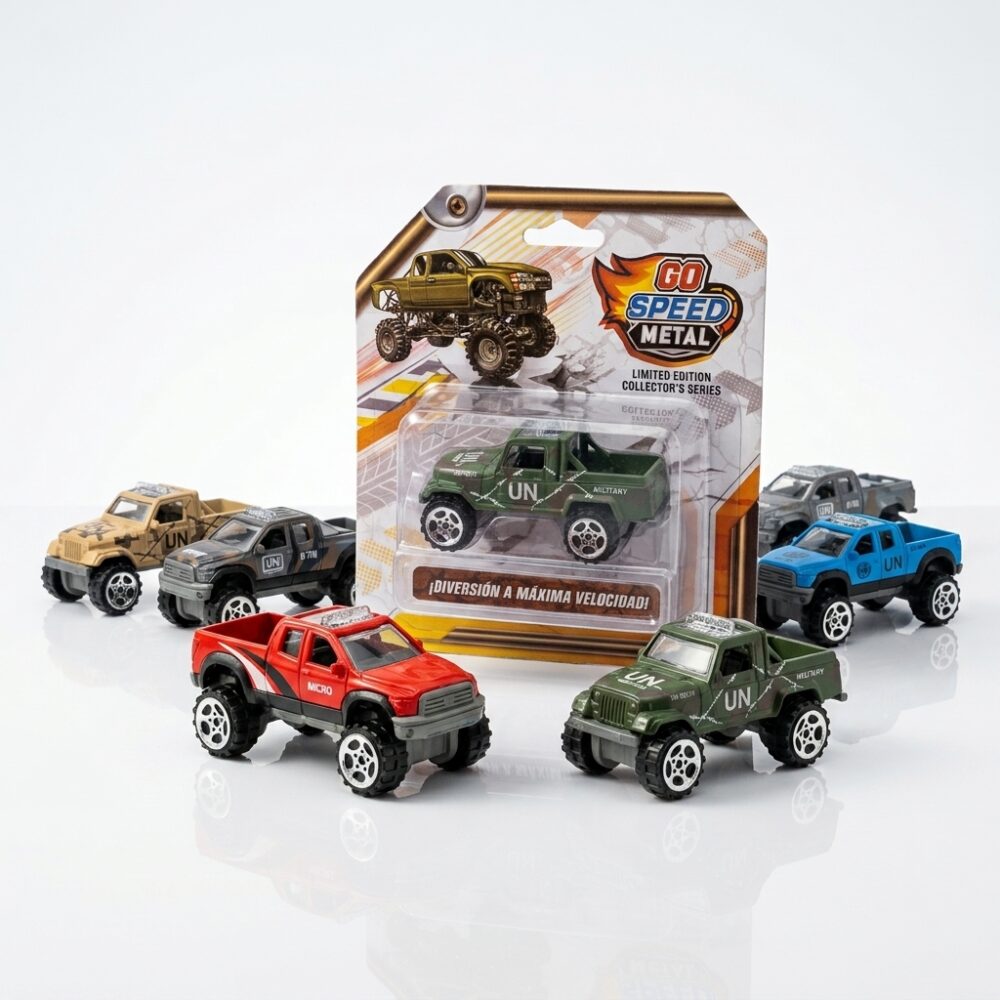 CAMIONETA METALICA GO SPEED 12 MODELOS MIX ART 54616 GAO