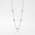 CADENA ACERO BCO C/CORAZONES INTERCALADOS ART ACADI856P FAO