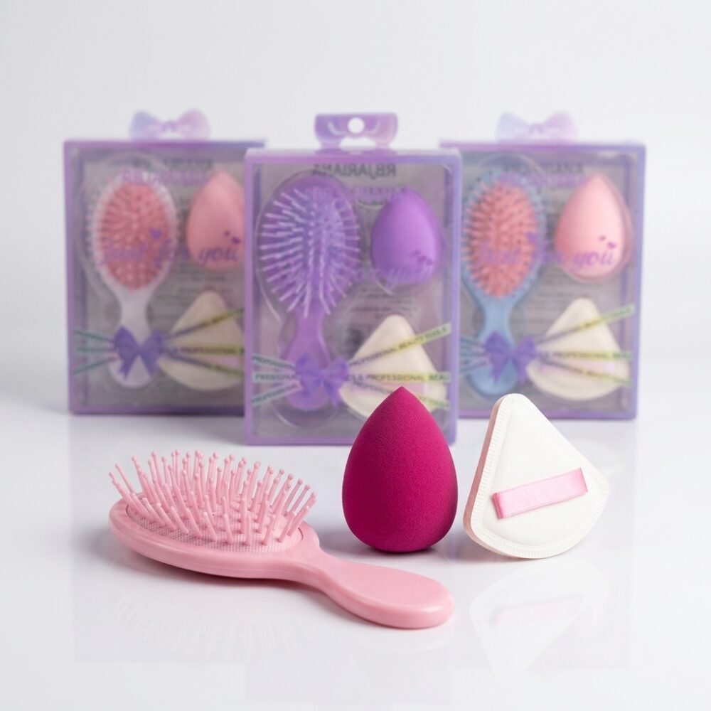 SET DE ESPONJA + CEPILLO P/CABELLO ART C-1021 GAO