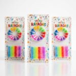 VELA DE CUMPLEAÑOS RAYADA X24UND ART 850C HAO