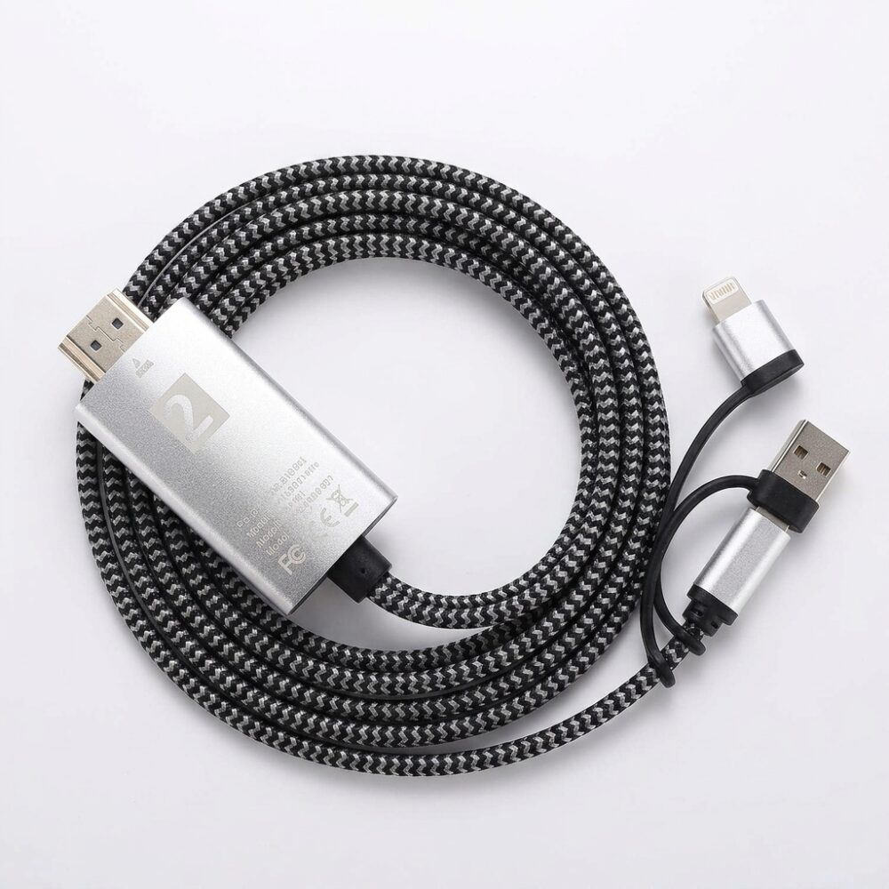 CABLE HDMI 3 EN 1 M19-009 MIRA TODO EN LA TV 003-1109 HAO