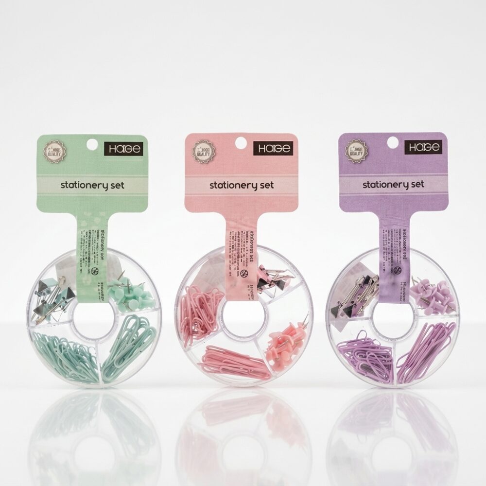 SET OFFICE 4 PRODUCTOS PASTEL ART WAJ242 HAO