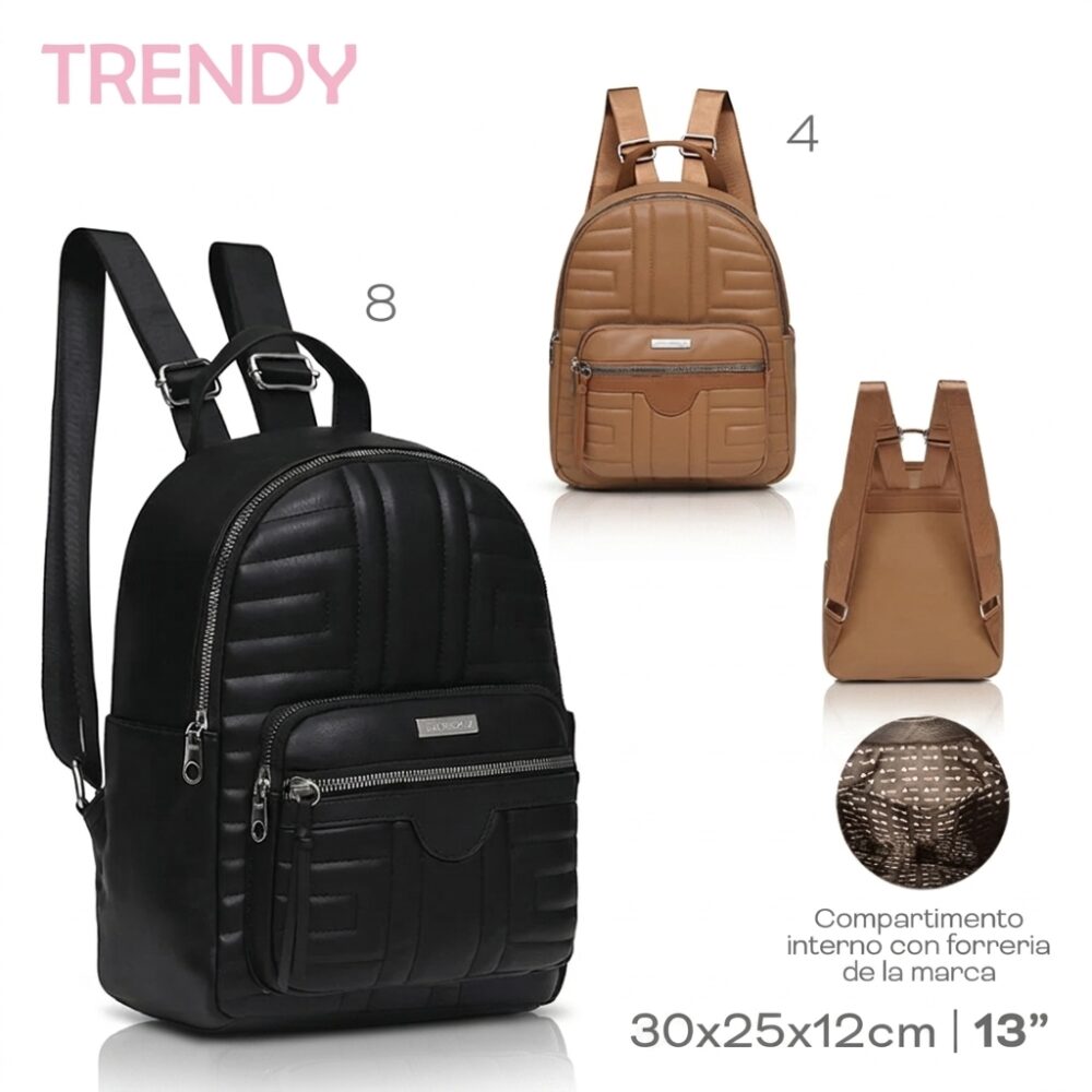MOCHILA TRENDY 13" 30X25X12 ART 17030 HAO