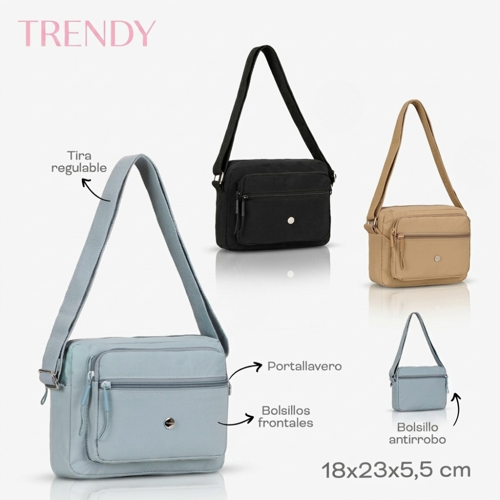 MORRAL TRENDY C/CIERRE FRONTAL ART 53843 HAO