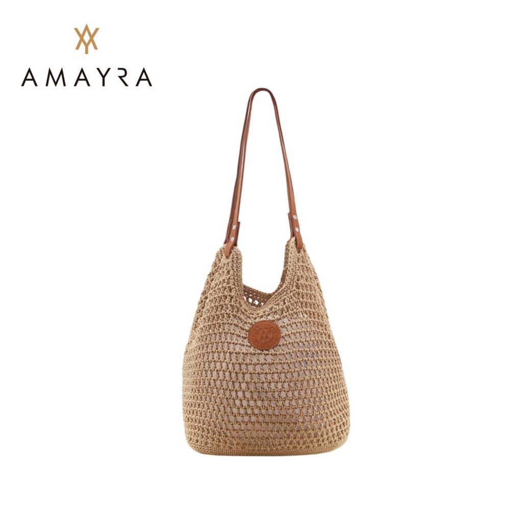 BOLSO PLAYERO AMAYRA MARRON ART 67.5093.1 HAO
