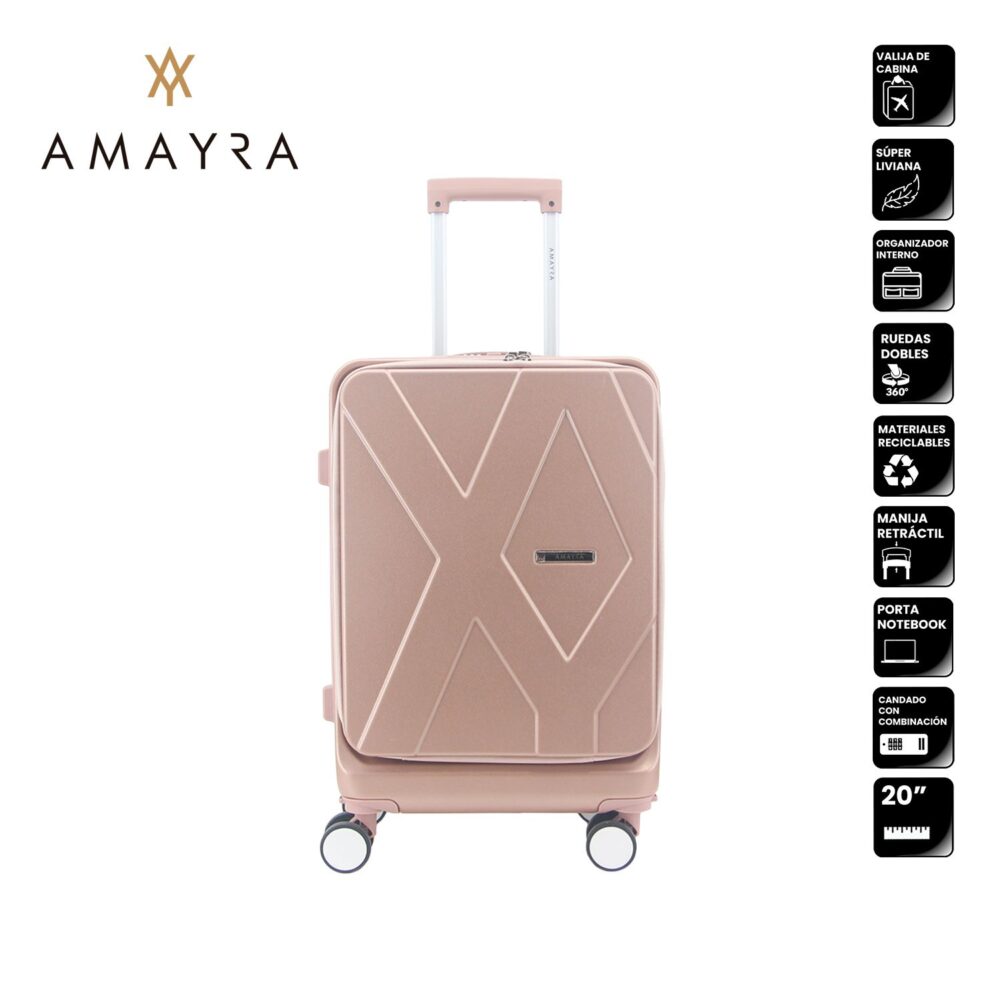 VALIJA 20" ABS ROSE GOLD AMAYRA P/NOTEBO ART 67.8008K20 HAO