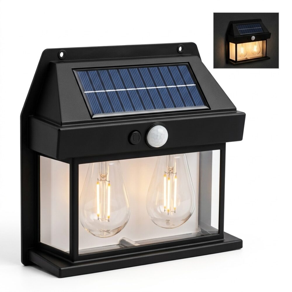 US LAMPARA DE PARED SOLAR BK888-2 JAO