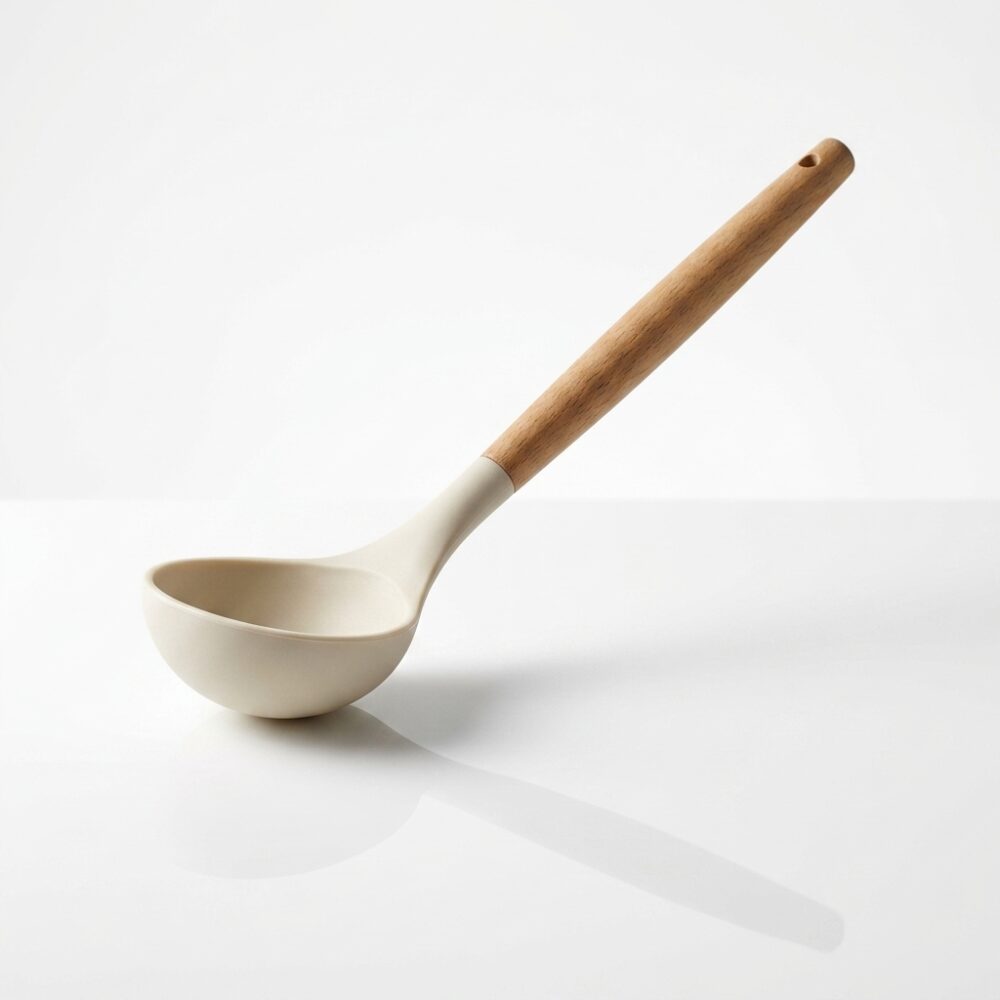 CUCHARON SILICONA MANGO BAMBU 953 IAO