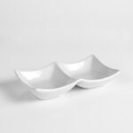 PLATITO PARA 2 SALSAS 13x6,5x2,5cm ART 101602 IAO