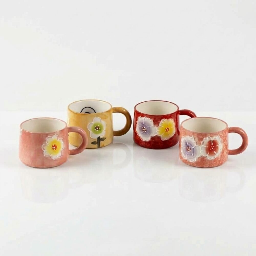 TAZA FLOREADA C/CAJA REGALO 400CC COLORES SURT 101342 IAO