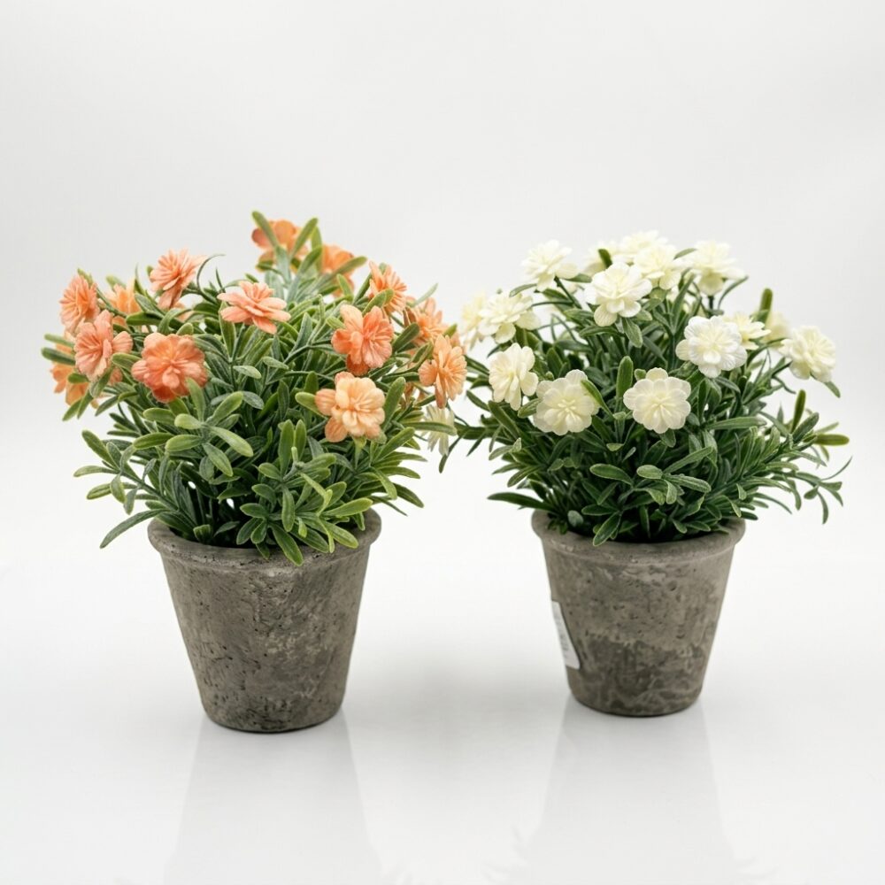 MACETITA CEMENTO C/FLOR 20CM ART 810851|EA43-04-05 IAO