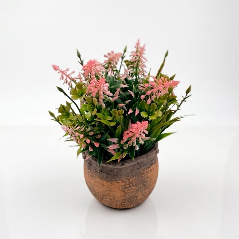 MACETITA CON PLANTA RUSTICA ART 810808|EA40-04-11 IAO