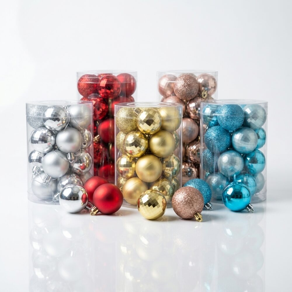 BOLA NAVIDEÑA VARIOS COL SET x20 PCS 4CM 4956493C NAVI IAO