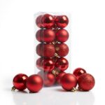 BOLA NAVIDEÑA ROJA SET x20 PCS 5CM ART 704863C NAVI IAO