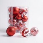 BOLA NAVIDEÑA ROJA SET x22 PCS 7CM ART 4956320 NAVI IAO