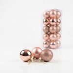 BOLA NAVIDEÑA ROSA VIEJO SET x20 PCS 6CM 704871A NAVI IAO
