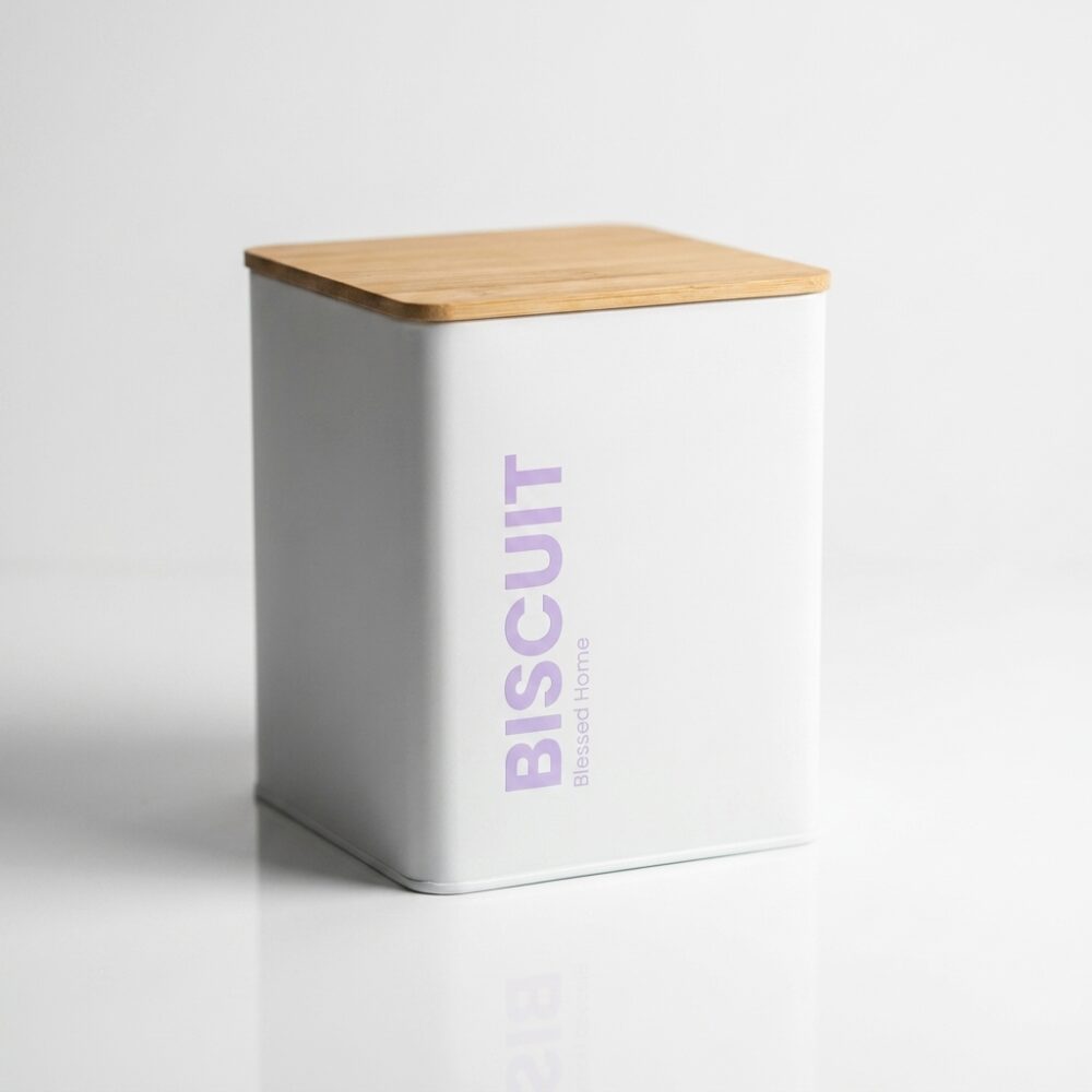 LATA BISCUIT RECTANG C/TAPA BAMBU ART CA5460Z1 IAO