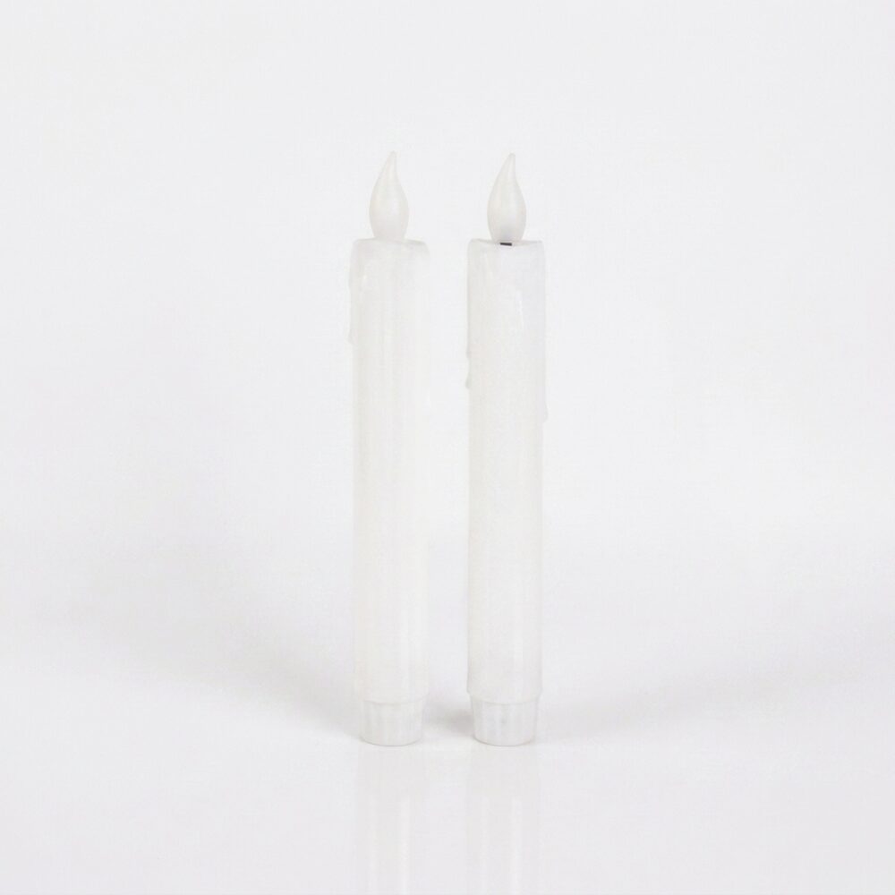VELAS LED X2 PLAST DSÑO LISO BLISTER A PILA NS423898 IAO