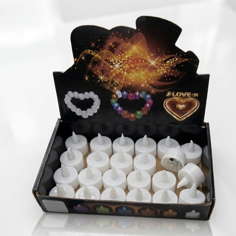 VELAS LED PLAST DSÑO LISO BLISTER A PILA NS423907 IAO