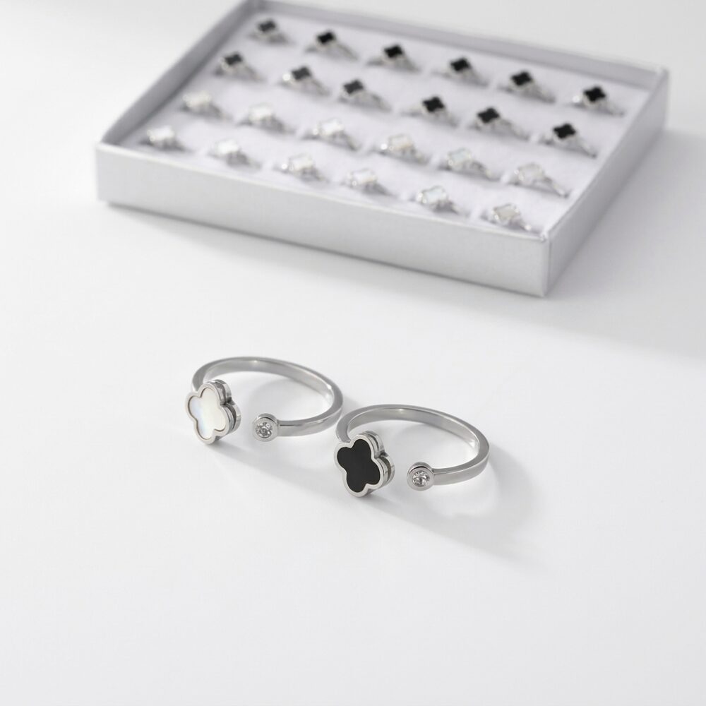ANILLO ACERO FLOR VC AN2196 IAO
