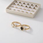 ANILLO ACERO TIPO ALIANZA C/STRASS AN2200D IAO