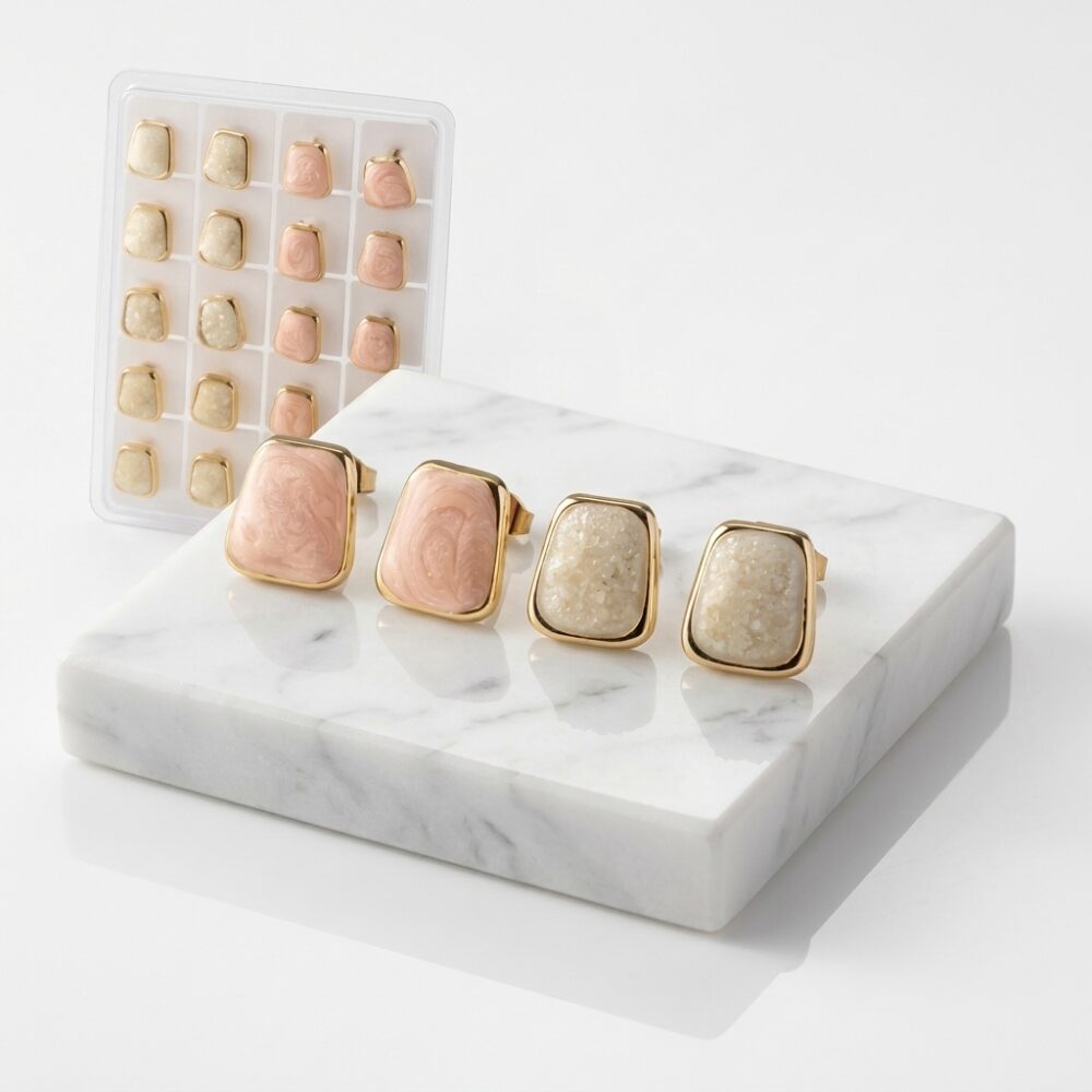 ARO PASANTE ACERO DORADO FORMA ESMALTADA XPAR AR1675D IAO