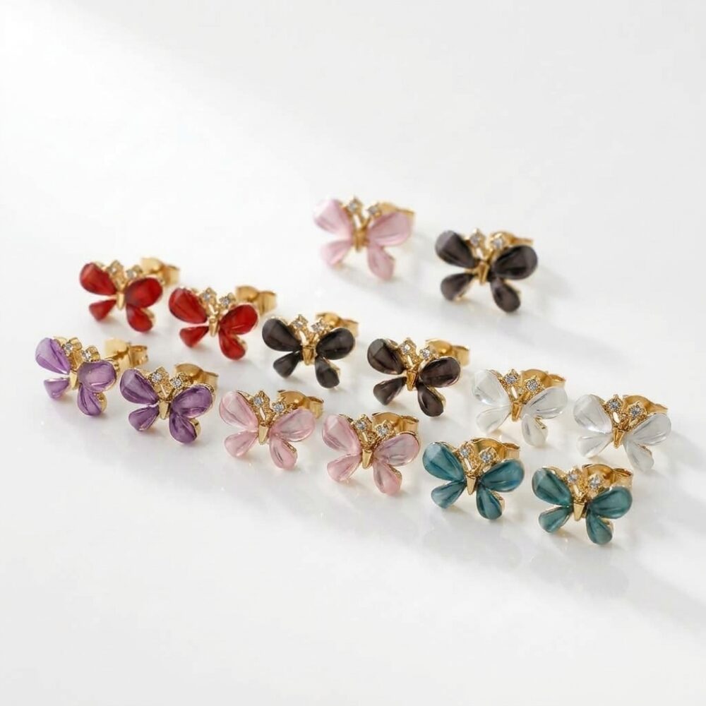ARO PASANTE ACERO DRD MARIPOSA COLORES XPAR AR1688D IAO