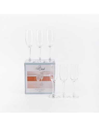 SET COPA CHAMPAGNE X6 TRANSPARENTE CA6060 IAO