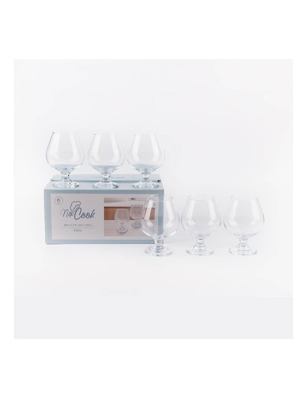 SET COPA VINO TRANSPARENTE X6 ART CA6080 IAO
