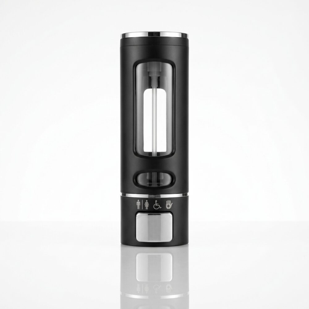 DISPENSER INDIVIDUAL NEGRO 22x8CM 400CC ART 108554 IAO