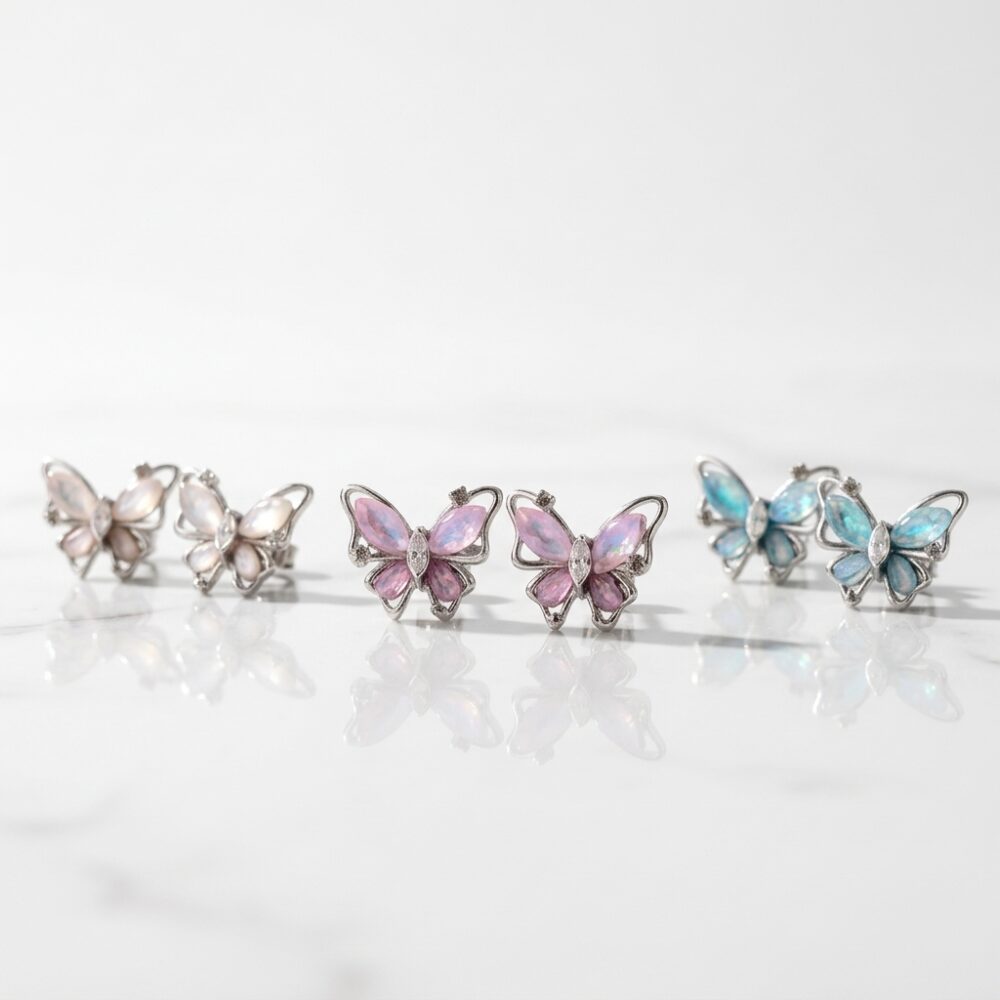 ARO PASANTE ACERO MARIPOSA COLORES TORNASOL XPAR  AR4755 IAO