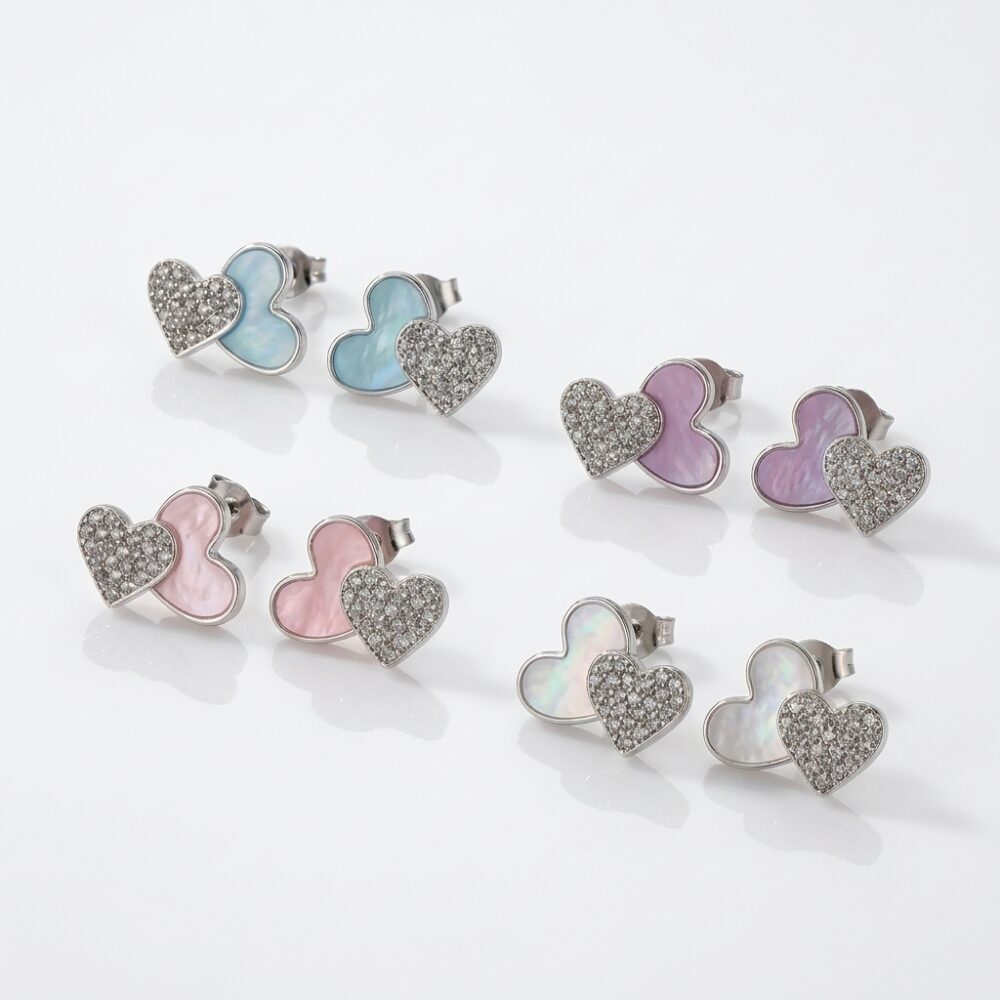 ARO PASANTE ACERO CORAZON Y C/STRASS AR4774 IAO