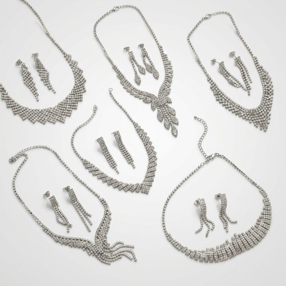 SET DE FANTASIA COLLAR Y AROS C/STRASS SET22 IAO