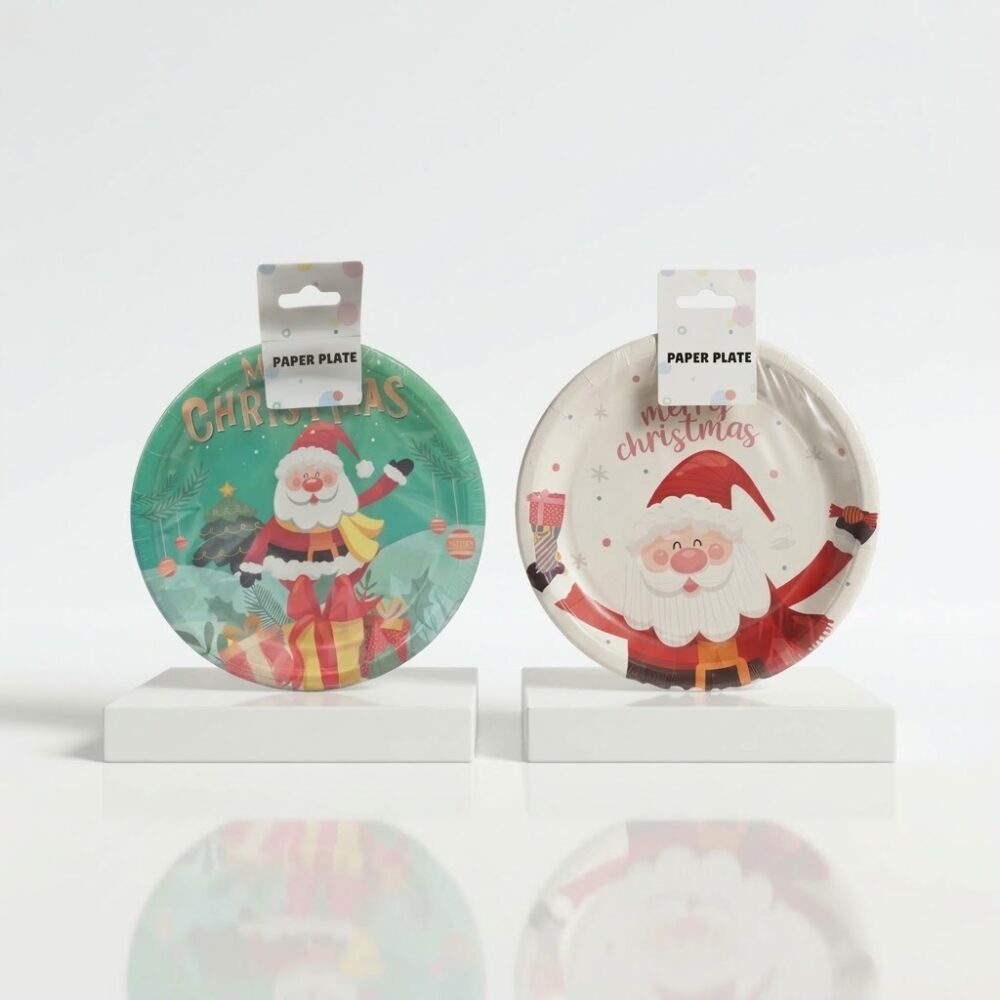 SET PLATOS DESCARTABLES X10 7" M/NAVIDEÑO NS411285 NAVI IAO